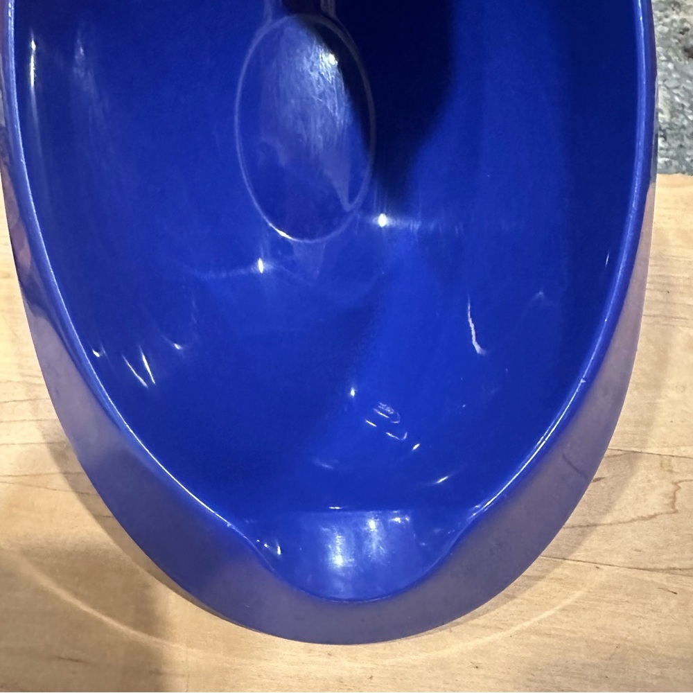 Vintage Tupperware Quick mix mixing bowl in blue 1.5L #3085A-4 Easy Hold & Pour - Picture 6 of 6